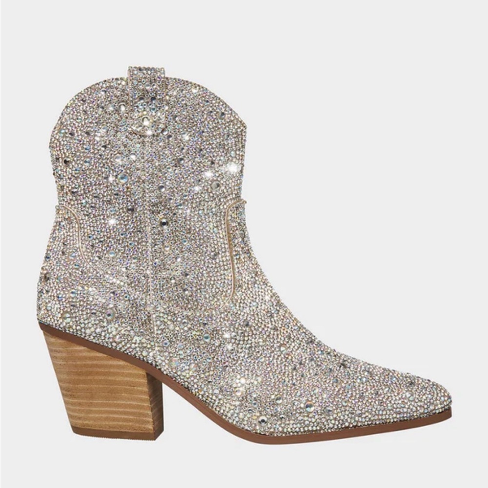 Betsy Johnson Rhinestone booties